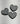 Checkered heart straw topper