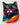 Paint colorful cat uvdtf decal